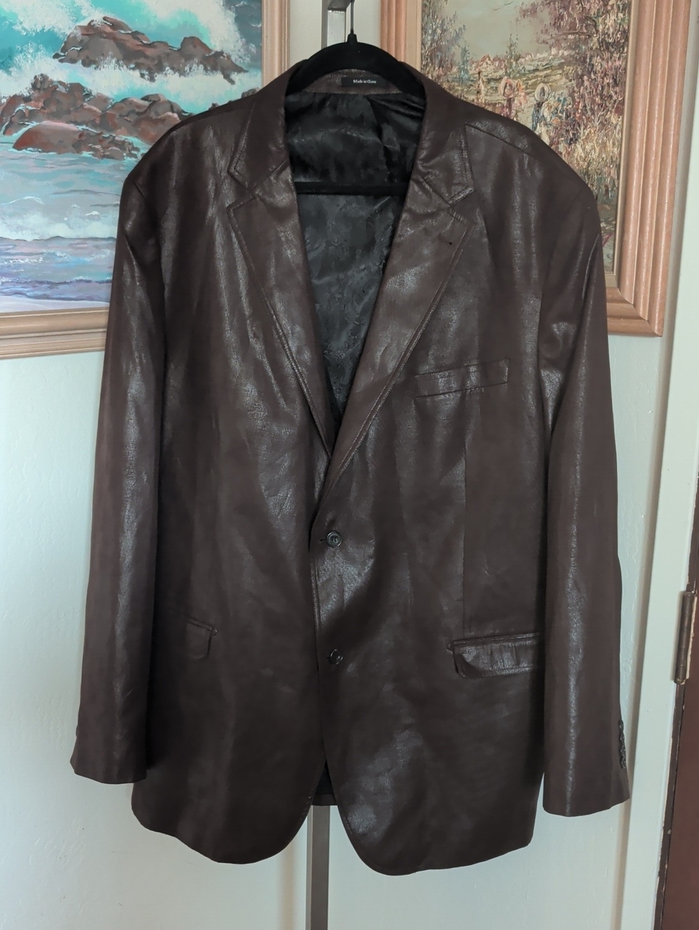 Pronto Uomo Brown Paisley Lined Blazer